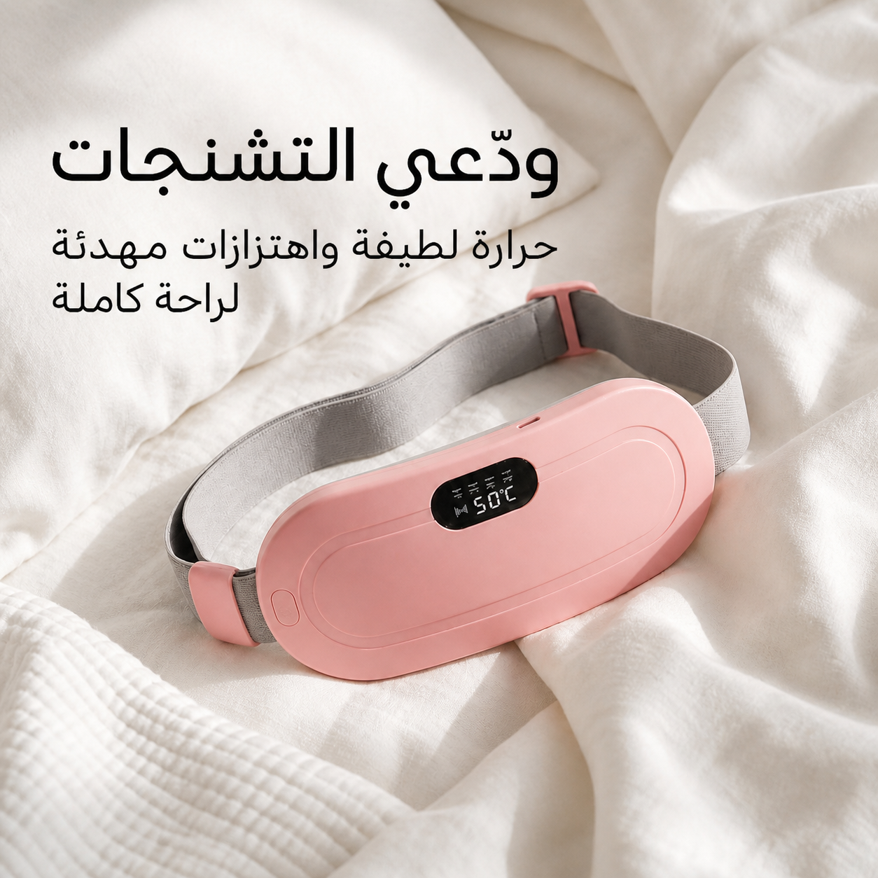 حزام تسخين للبطن من SerenaCare – لتخفيف آلام الدورة الشهرية وآلام الظهر